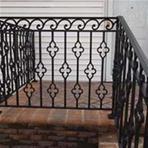 ornamental iron worked railing