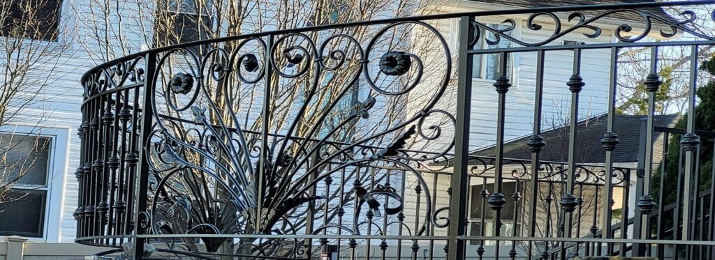 wrought iron railing design