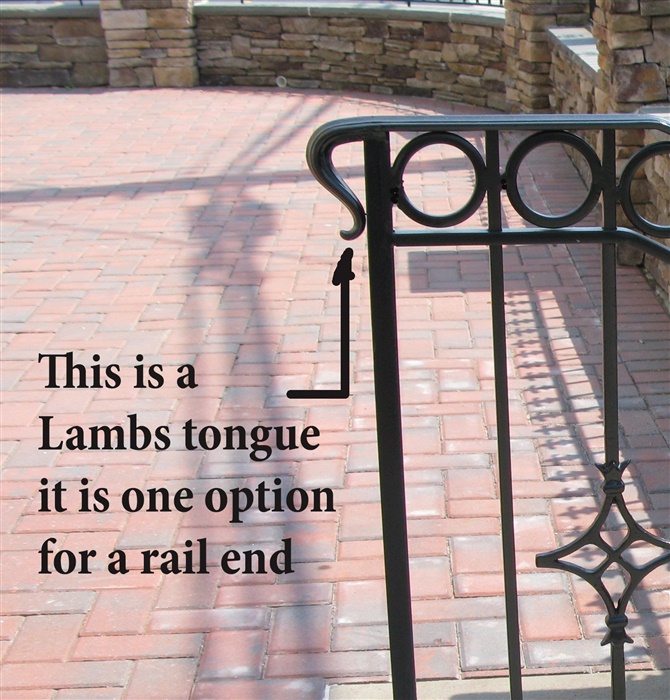 Lambs Tongue Rail End
