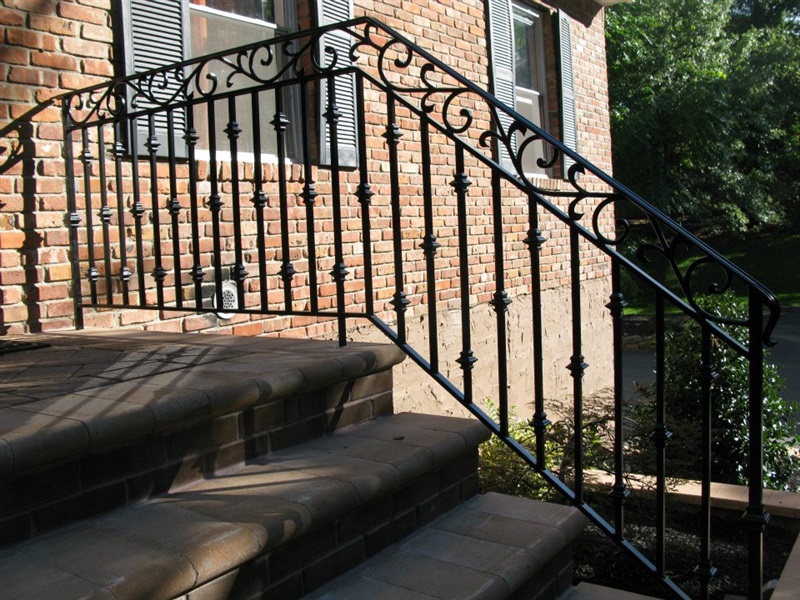 custom wrought iron stair railing